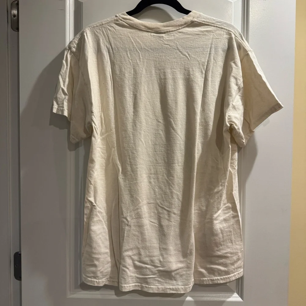 Altar'd State Cream Graphic Tee with Subtle Brown Print - Picture 3 of 3